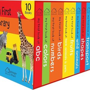 My First Library: Boxset of 10 Board Books for Kids